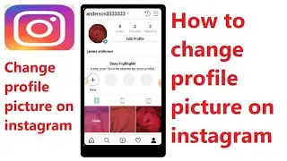 How to change profile picture on instagram