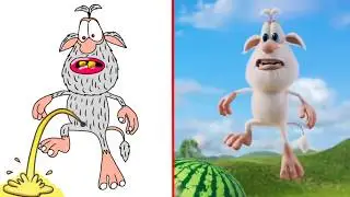 Booba La Sandia Watermelon - Toons Mania - Funny Drawing Meme 🤣
