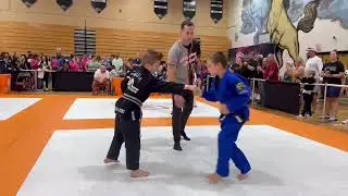 Tiago Carazzai Thayer Double Gold at Grappling Industries