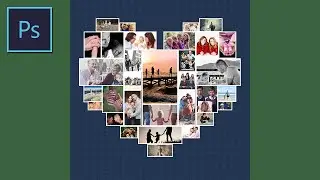 Photoshop Heart Photo Collage