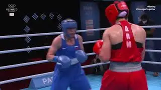ANI HOVSEPYAN (ARM) - SAADAT DALGATOVA (RUS) ''69 kg'' ~ Paris 2021 European Boxing Qualifiers 🥊