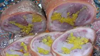 Нарядная ЗАКУСОЧКА из РУЛЬКИ на Праздничный стол.