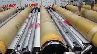 Rotary Printing on Textile #printingmachine #printed @CMYKitsme