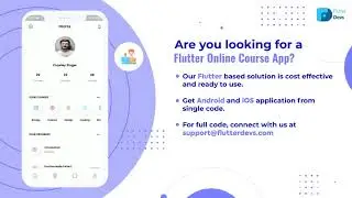 Flutter Online Course App