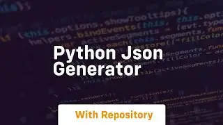 python json generator