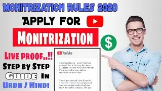 YouTube Monetization Policies 2020 | How To Apply for YouTube Channel Monetization | 3 Easy Steps