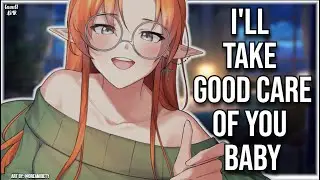 ASMR | Soft Doting Elf Girlfriend Comfort you with Snuggles 💚Whispers & Head Scratches | Sleep Aid
