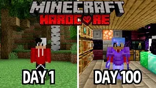 I Survived 100 Days In Hardcore Minecraft...