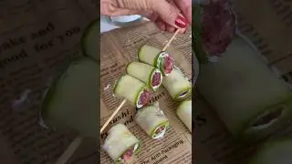Кабачковые рулетики с фаршем 