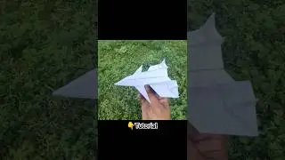 Pesawat Jet Kertas Bisa Terbang #origami #pesawatkertas
