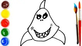 Bolalar Uchun Akula Rasmlari | How To Draw Shark Easily | Рисунок Акулы Для Детей
