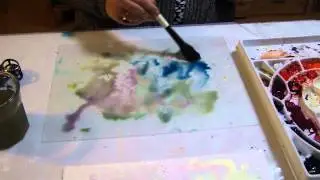 Wet in Wet Monoprinting