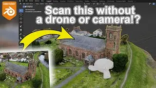 Scan Any Building/Landscape for free! Without Drones or Cameras? -Blender/Meshroom Tutorial