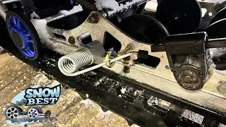 🛠️УСТАНОВКА СКРЕБКОВ ПРУЖИННОГО ТИПА НА СНЕГОХОД ARCTIC CAT Bearcat 570