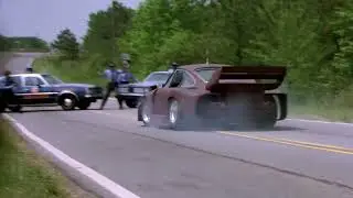 The Cannonball Run - Porsche crash