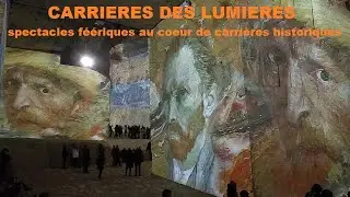 Immersion dans les CARRIERES DES LUMIERES, lieu de spectacles féériques au pied des Baux de Provence