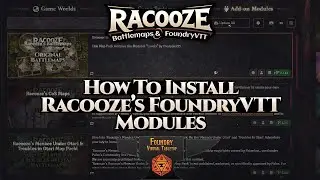 Tutorial - Install Racooze's FoundryVTT Modules