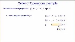 Order of Operations Example 002