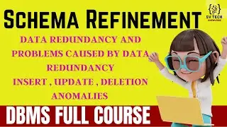 Schema Refinement in DBMS | DBMS FULL COURSE | SV TECH  | 