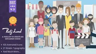 Pixity Land | Character Animation Explainer Toolkit | After Effects Project