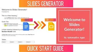 Slides Generator | Quick Start Guide | Use Google Docs to Generate Google Slides