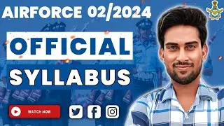 Airforce Syllabus 2024||Airforce official Syllabus 2024||