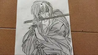 belajar menggambar anime, anime cowok, anime kensin @anindaathifanayyara2809