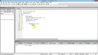 C Tutorial 4: LeapYear | Nested if statement