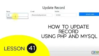 How to update record using PHP and MySQL in Hindi - 41