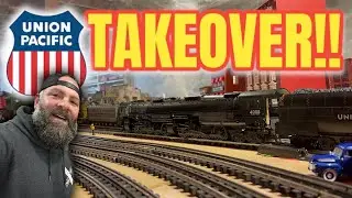 🇺🇸THE UNION PACIFIC RAILROAD TAKES OVER MY TRAIN SET😮