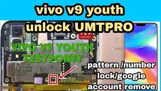 vivo v9 youth number lock unlock UMTPRO dongle in kannada!!pattern lock !! google account remove