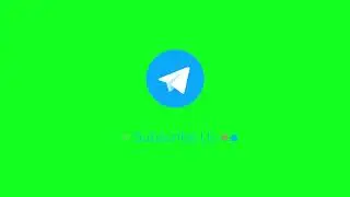 Telegram Icon Animation | Green Screen (Free to Use)