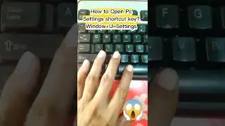 settings shortcut key in laptop/desktop 