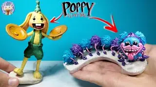 PJ PUG-A-PILLAR & BUNZO BUNNY madw with PLASTICINE Poppy Plautime chapter 2 ClayTeam tutorials