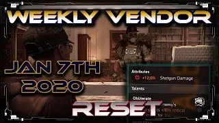 The Division 2 Weekly Vendor Reset | 12% SHOTTY Damage | Clan Vendor Reset | DZ Vendor Reset Today