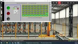 Automated Warehouse with HMI Operator Control