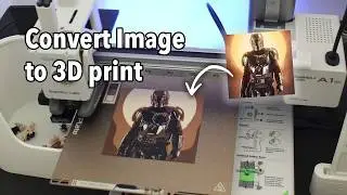 How to convert ANY PICTURE into a flat 3D Print for FREE