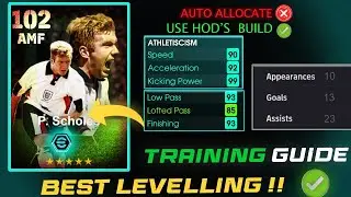 P.Scholes🥶(Einstein⚠️) Best Training Guide✅|| Scholes efootball 2024|| Efootball 2024