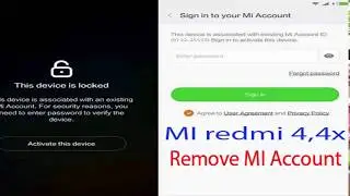 Redmi 4, 4x Bypass Google Mi Account Frp Unlock miracle 2.58 With USB driver