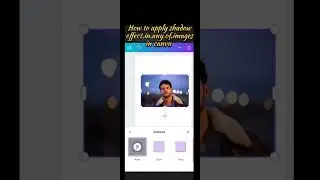 How to apply shadow effect of any of image's in canva 