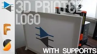 3D Printed Logo on Standing Canvas
