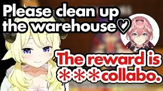 Watame will do a ***collabo as a reward for clean up the warehouse[Hololive/EngSub]