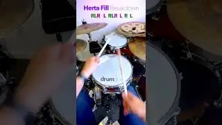 Herta Fill Breakdown DRUM LESSON #drumsdrumsdrums #bateria #drummer #musiclesson
