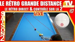 Carom billiards - How use draw long-distance
