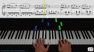 Sonatina No. 5, second movement by Muzio Clementi - Keyboard & Piano Practice Video