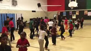 Ben Ayettey Teaches African Dance at Shabazz Academy, Lansing MI