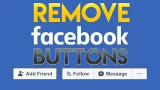 How to Hide Message and Add Friend button on Facebook 2018 in 3 Minutes