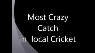 Amazing...Catch in Cricket