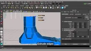 3D maya foot modeling tutorial