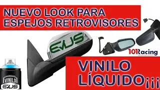 Pintando espejos  retrovisores con vinilo líquido!